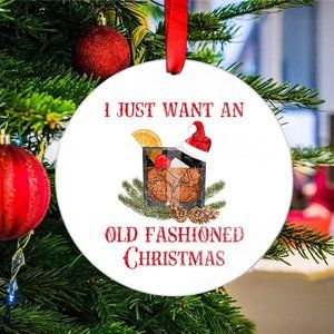 Bourbon Old Fashioned Ornament